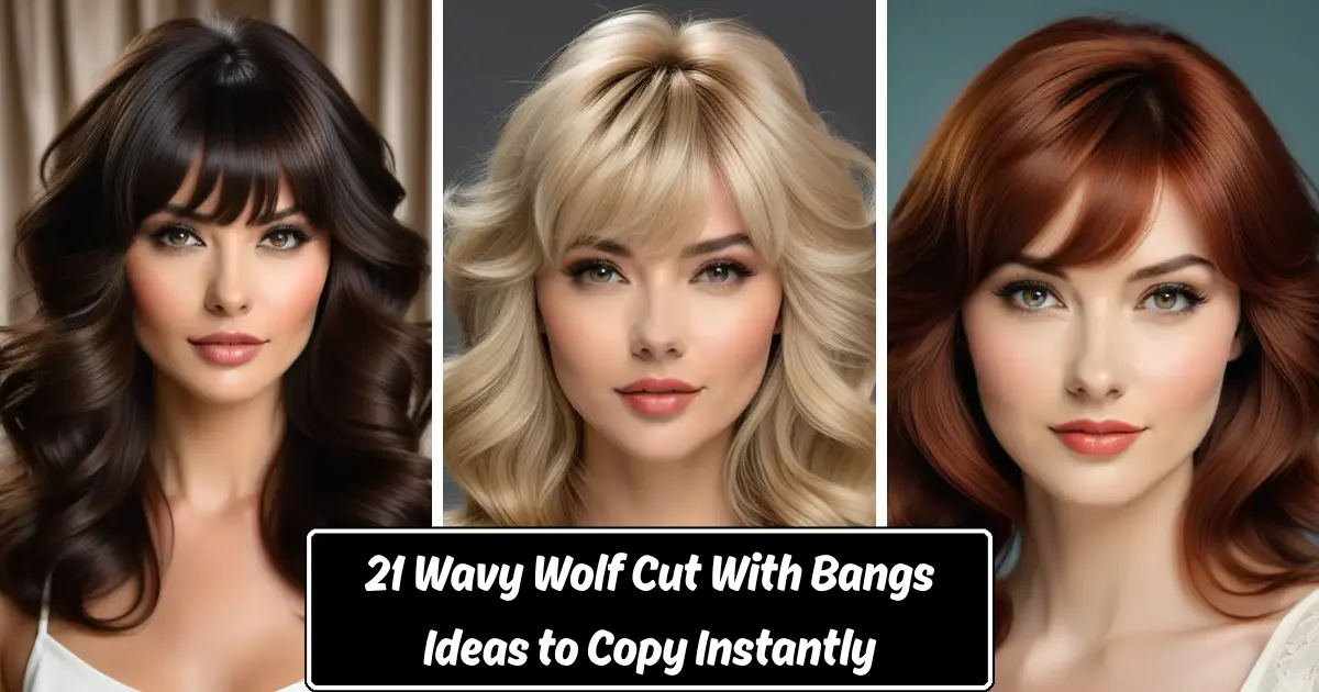 Wavy Wolf Cut With Bangs