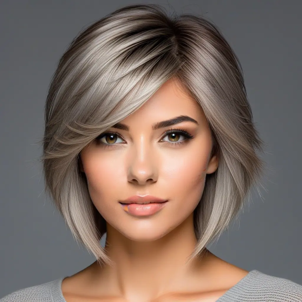 Ash Blonde Wolf Cut With Open Forehead