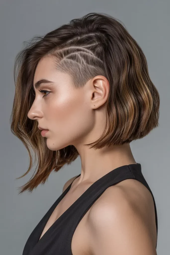 Asymmetrical Lob with Side Shave