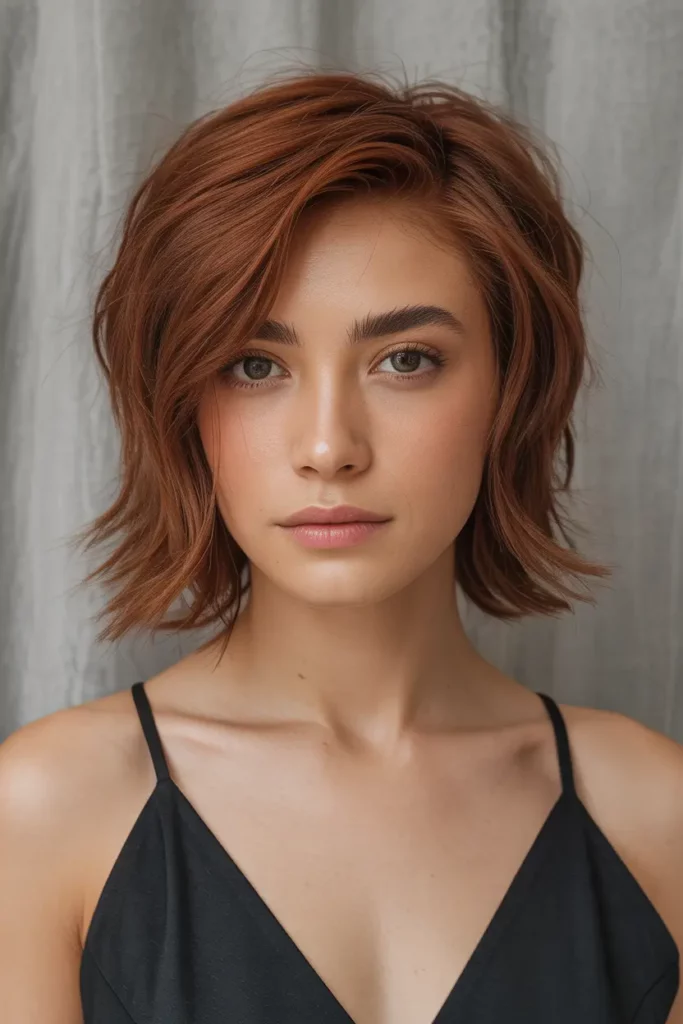 Asymmetrical Short Butterfly Cut