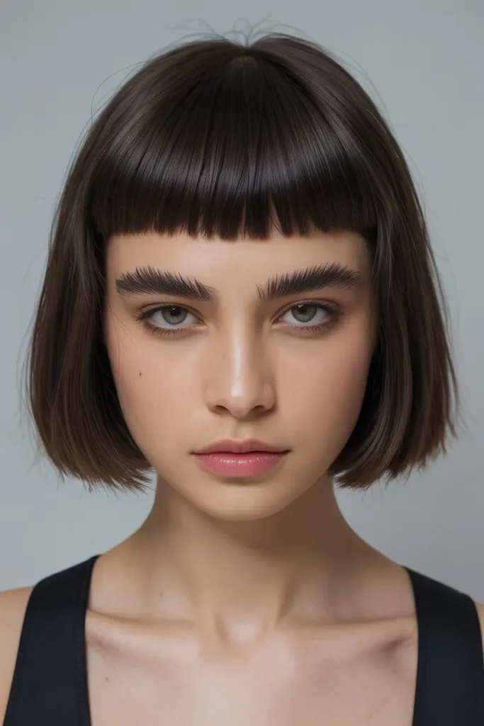 Blunt Micro Bangs