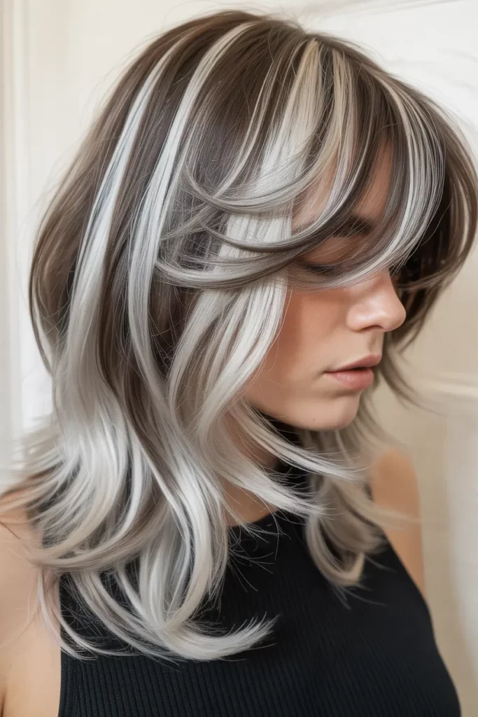Bold Silver Highlights on Medium Layers