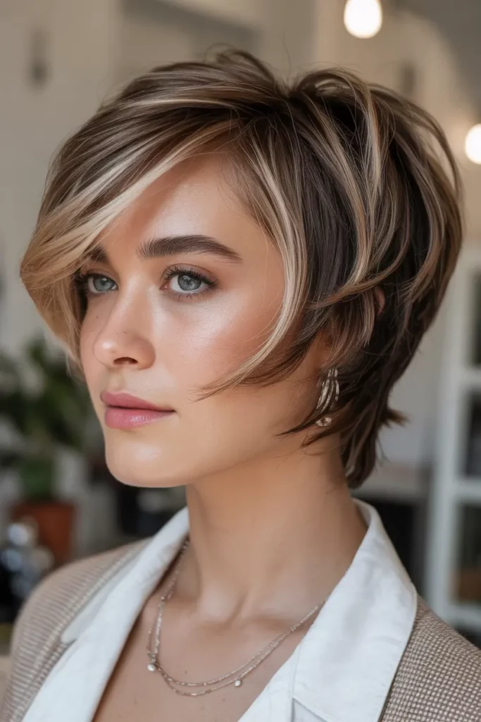 Butterfly Cut with Bold Highlights