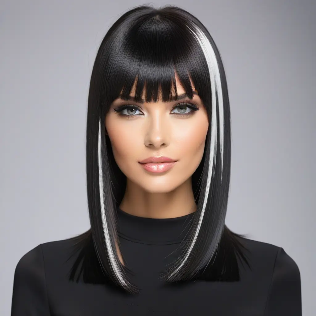 Classic Gemini Split with Curtain Bangs