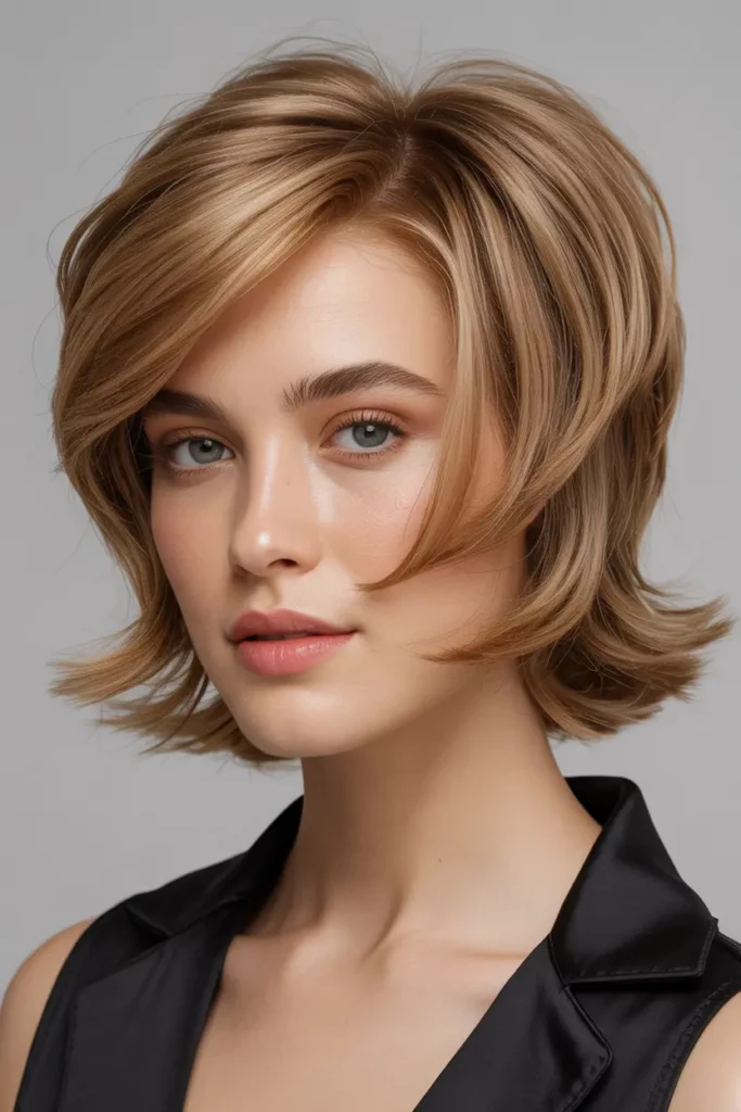 Classic Short Butterfly Cut for Fine Hair