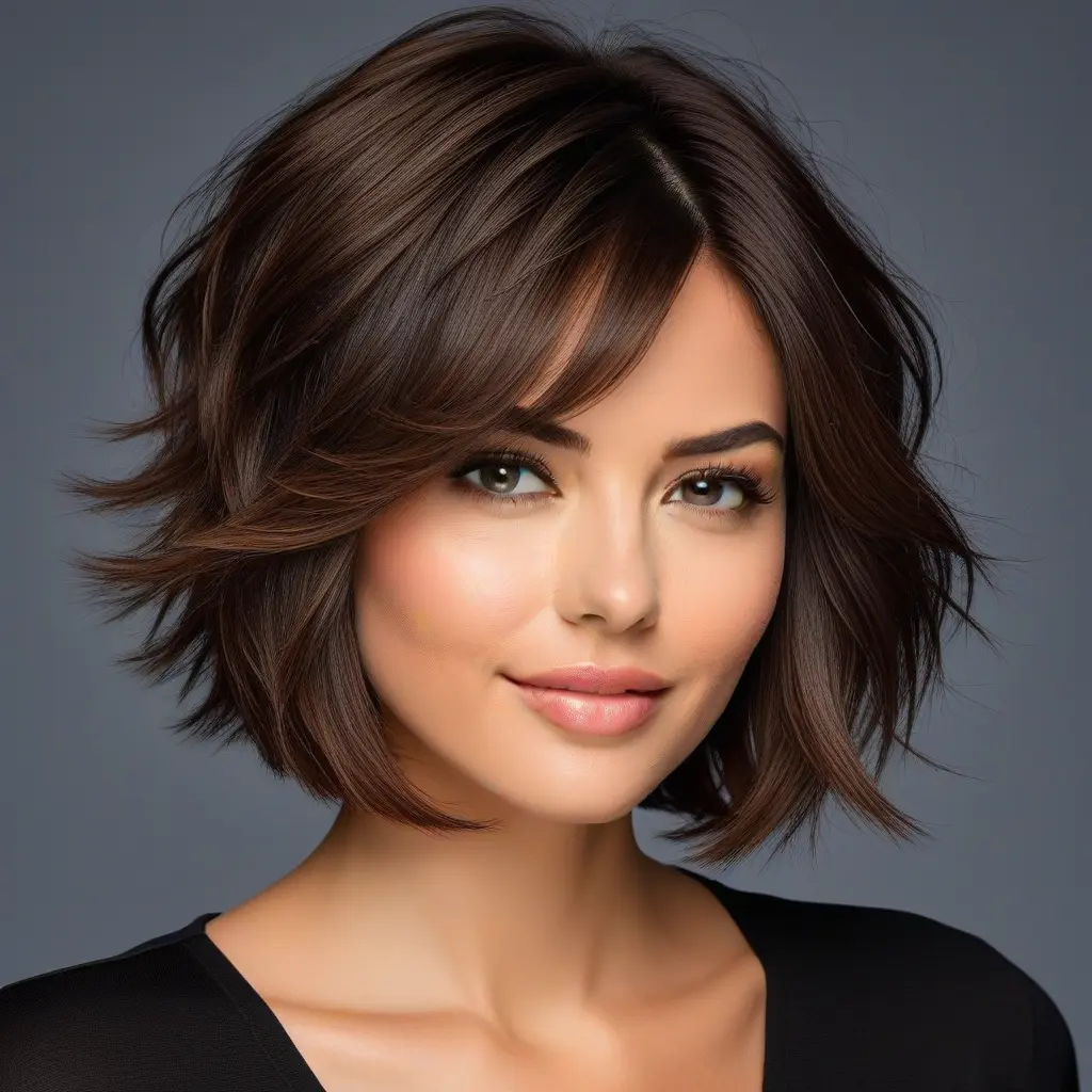 Cropped Bob With Undone Texture