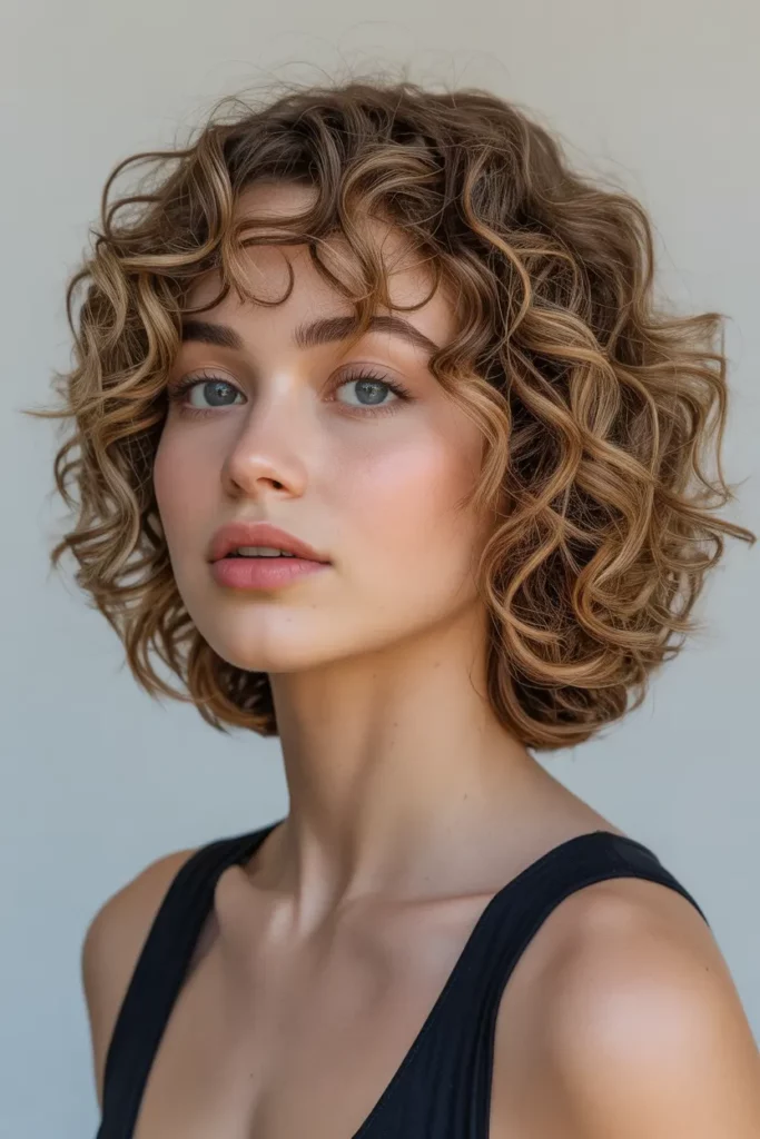 Curly Bob with Defined Ringlets