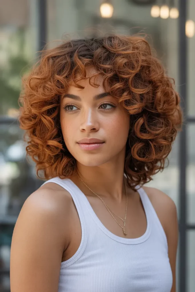 Curly Short Butterfly Cut