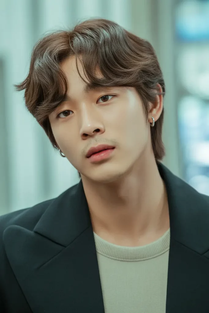 Curtain Bangs with Middle Part