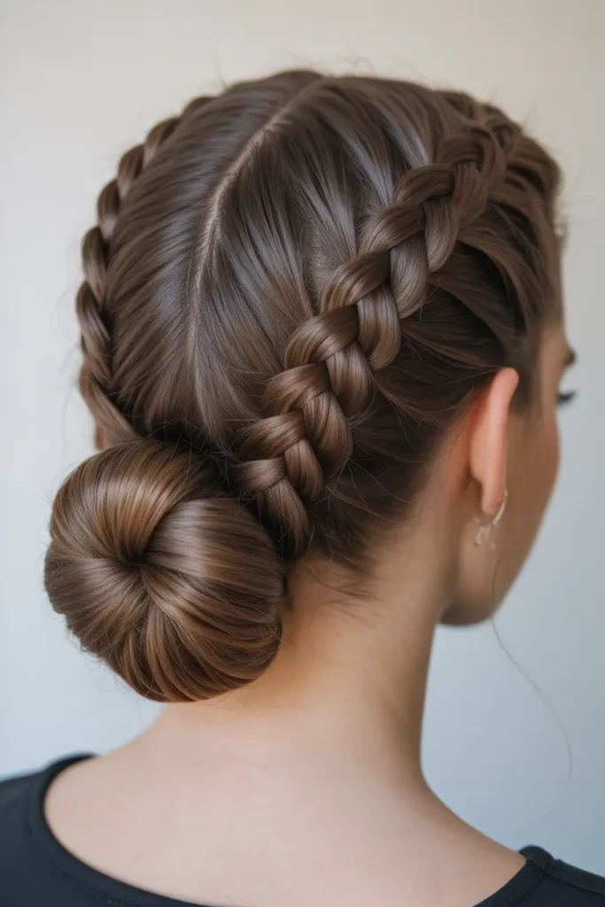 Double Dutch Braid Bun