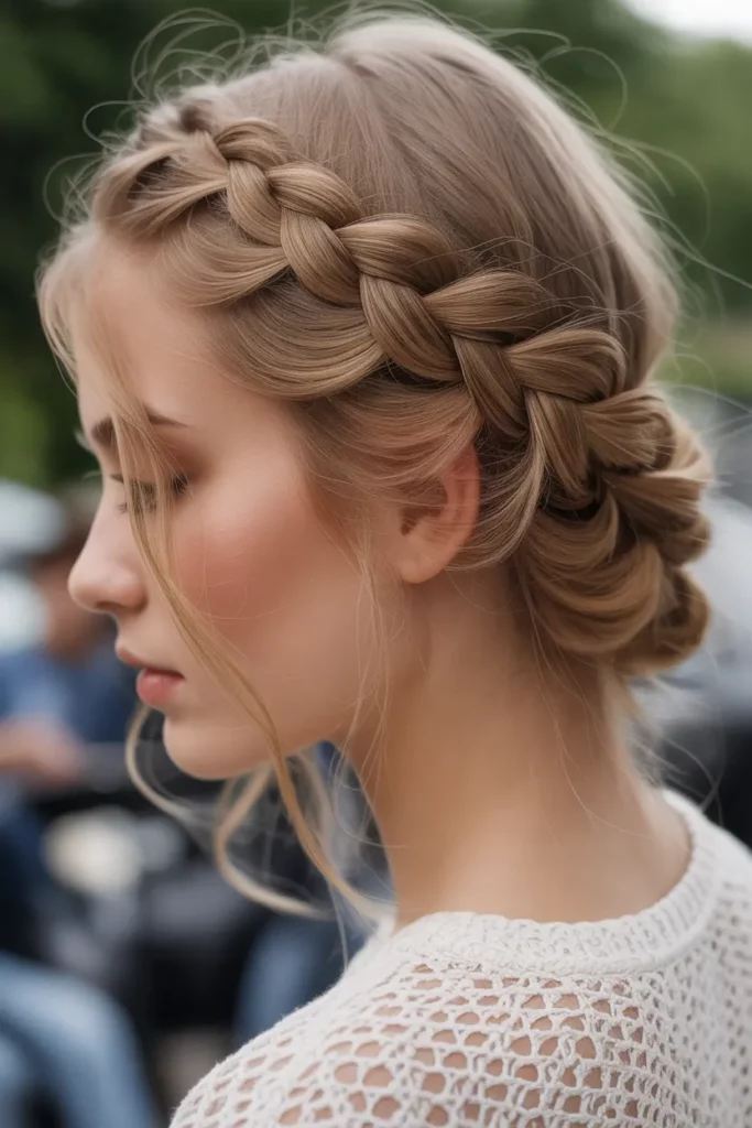Dutch Braid Crown