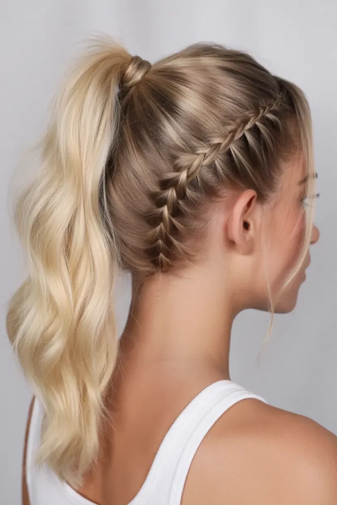 Dutch Braid Ponytail