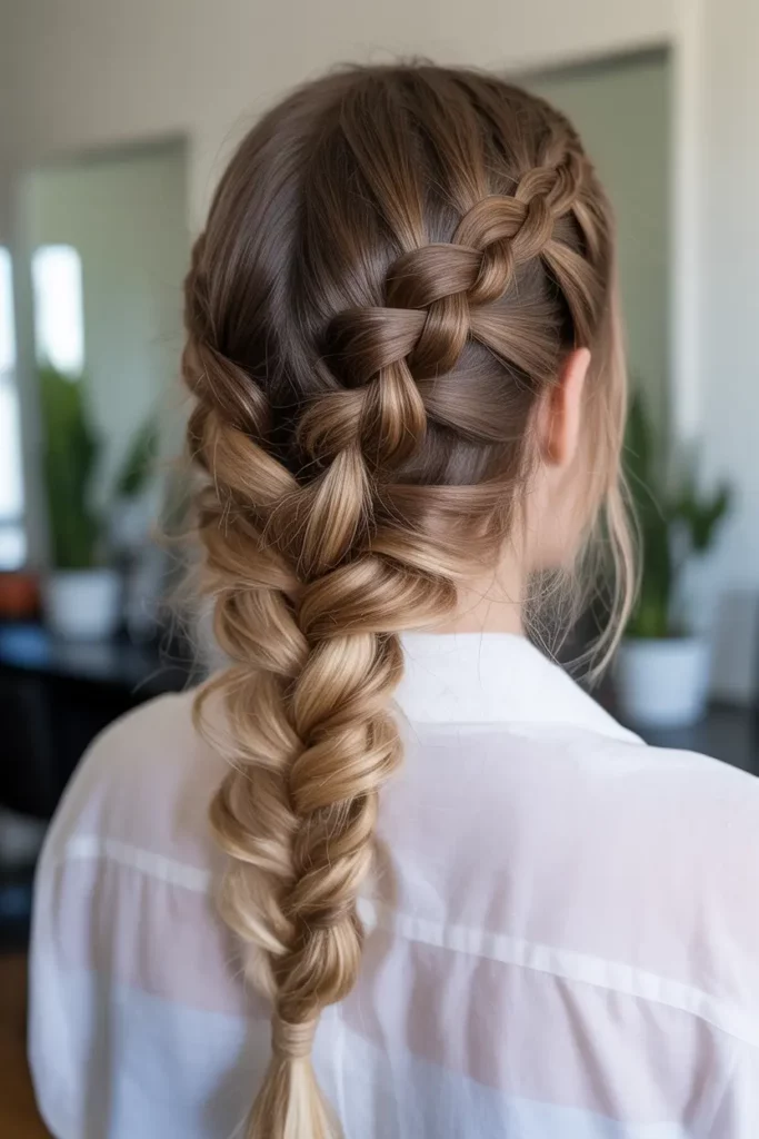 Dutch Fishtail Braid