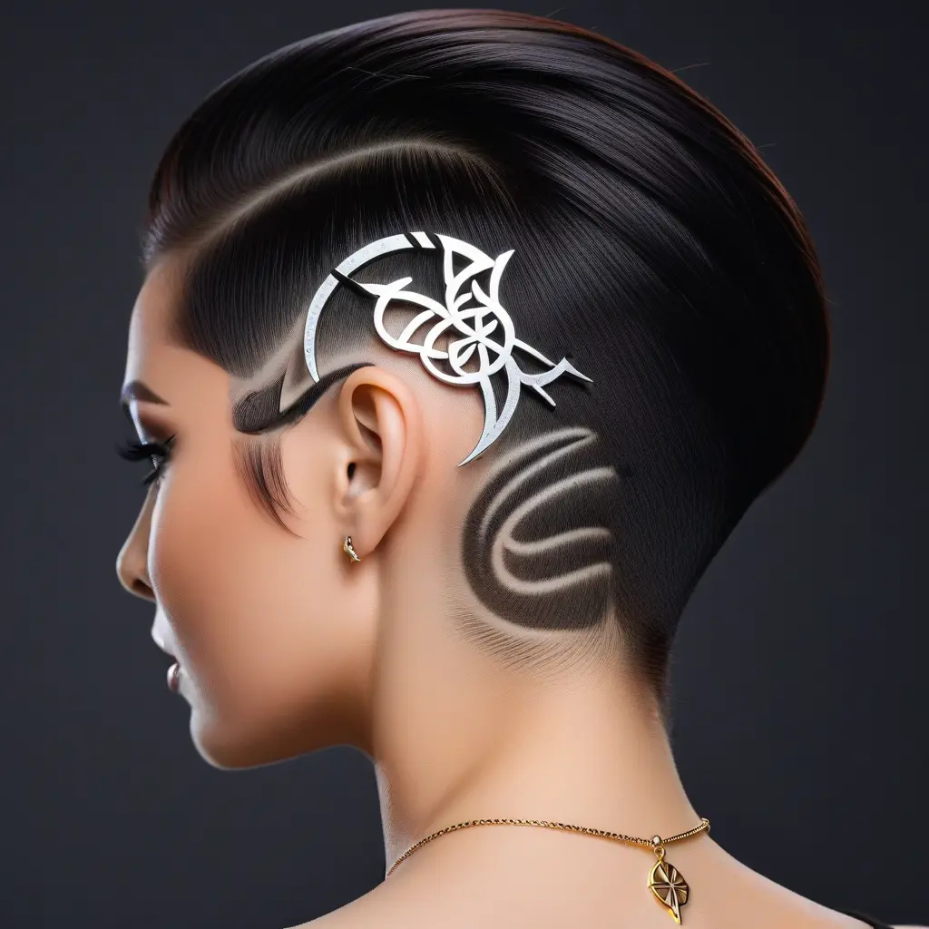Gemini Zodiac Symbol Undercut