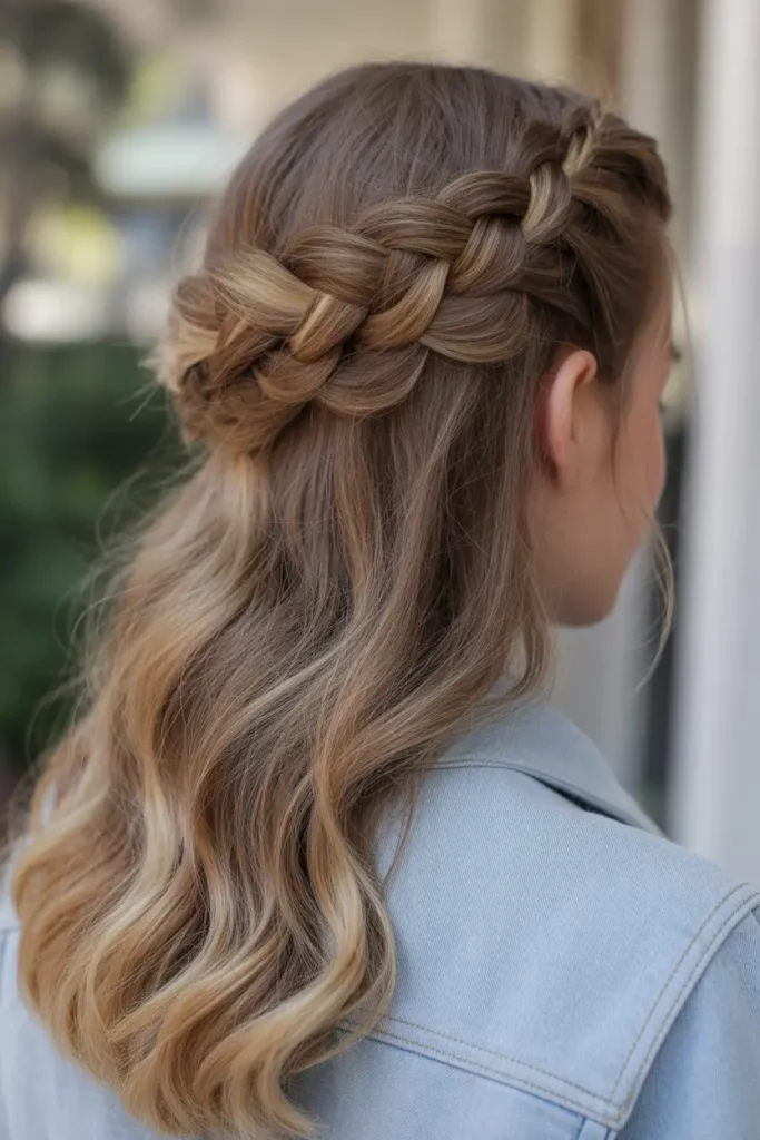 Half-Up Dutch Braid