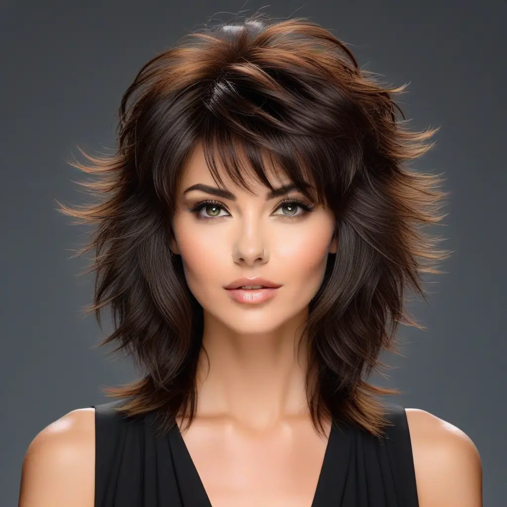 Messy Wolf Cut With Volume Boost