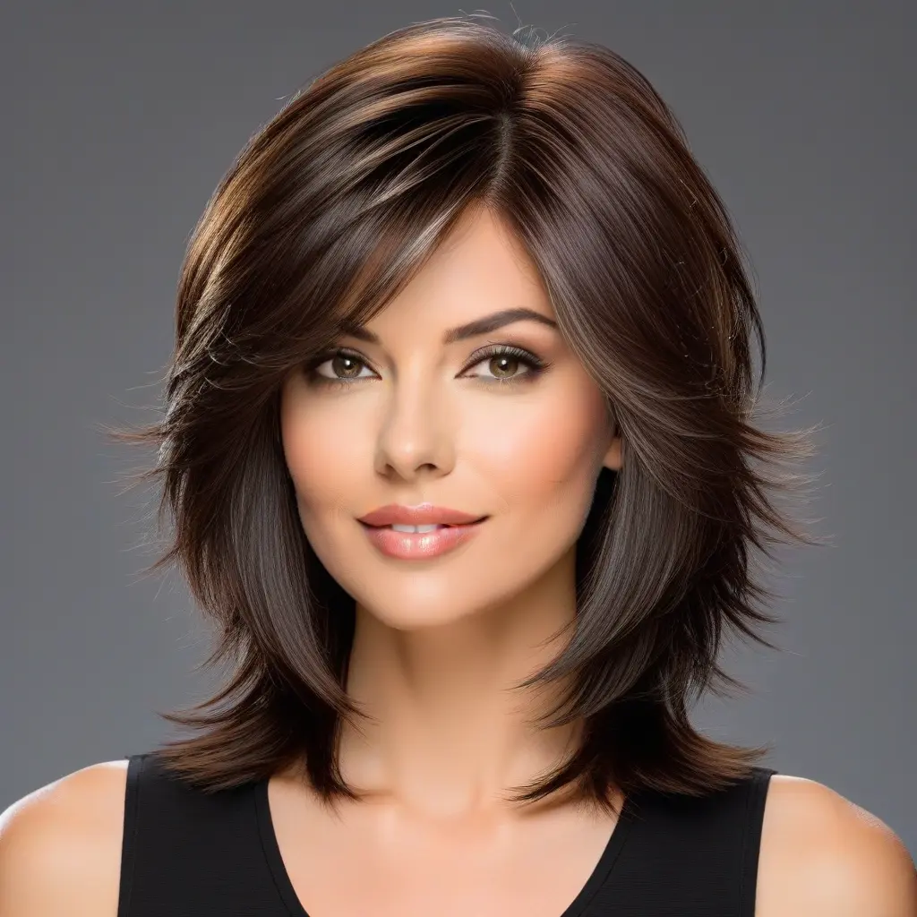 Mid-Length Wolf Cut With Natural Flow