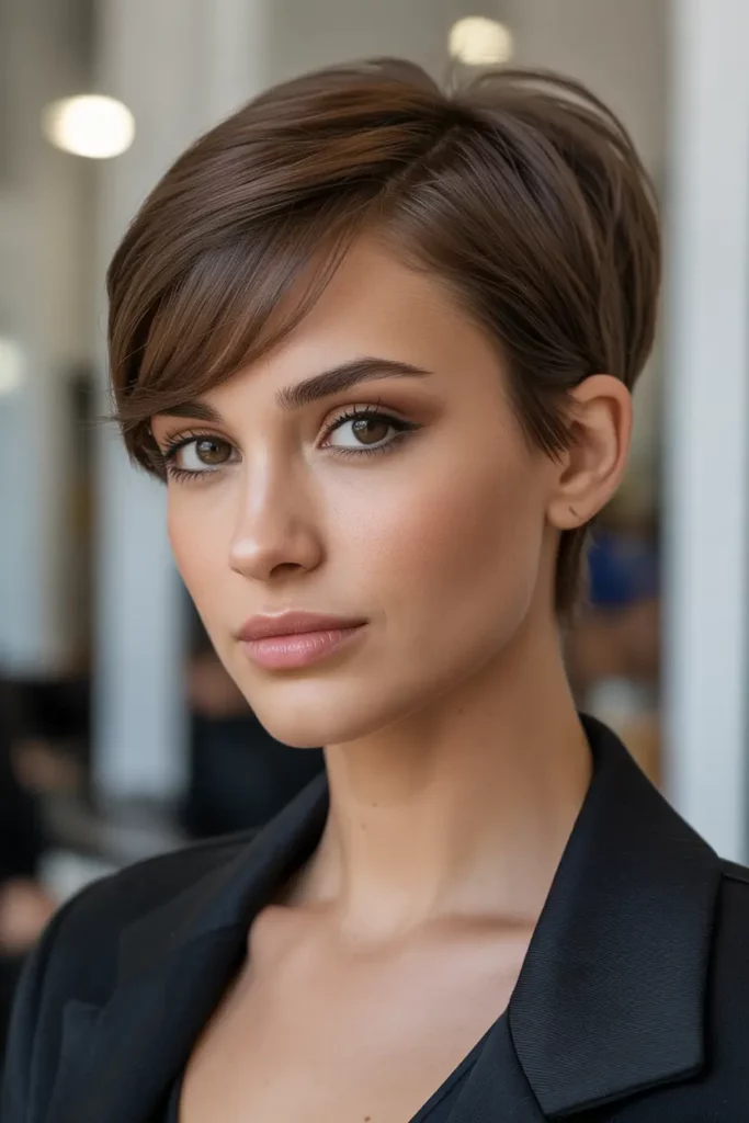 Pixie Cut with Side Bangs