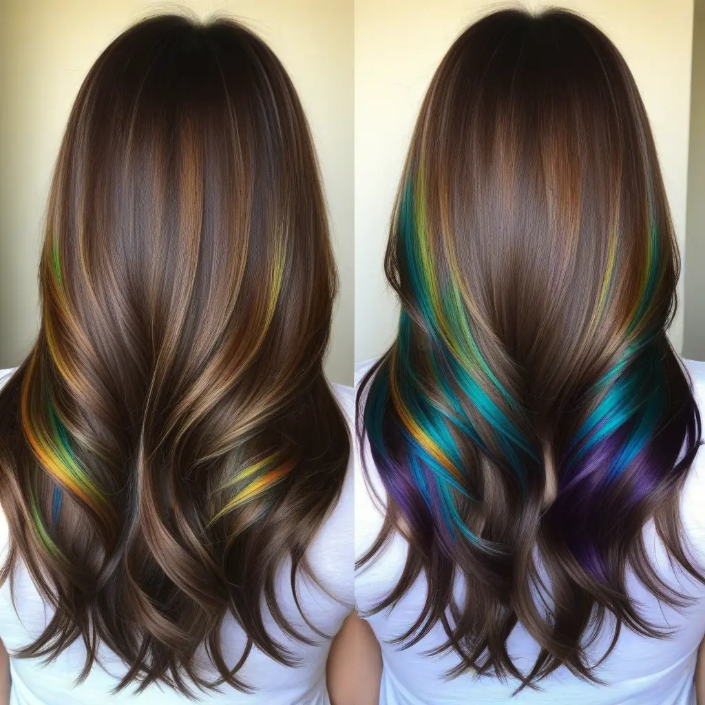 Rainbow Peekaboo Gemini Layers