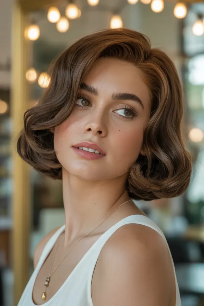 Retro-Inspired Short Butterfly Bob