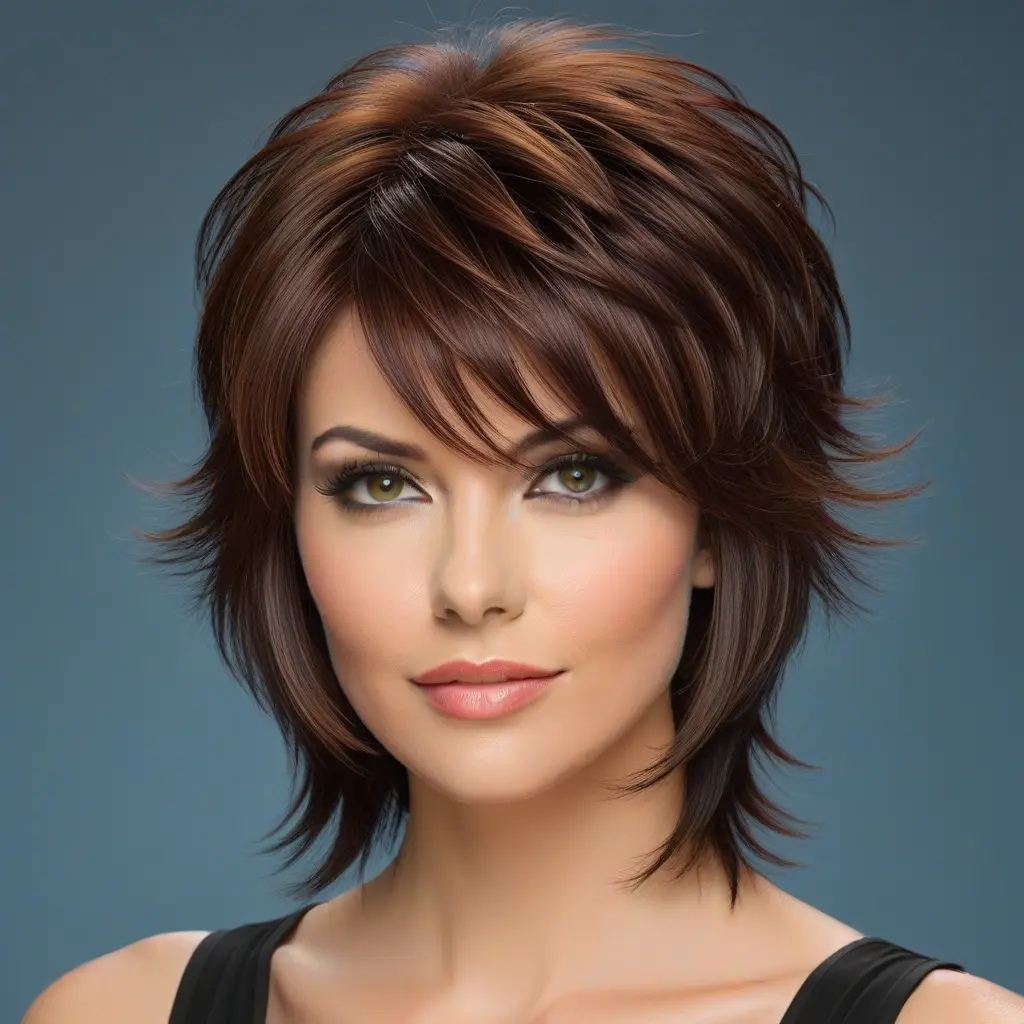 Shaggy Wolf Cut With Side Layers