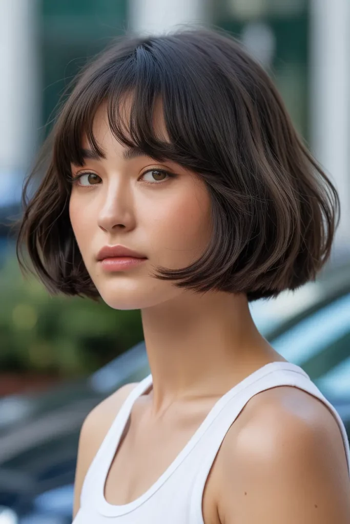 Short Bob With See-Through Fringe
