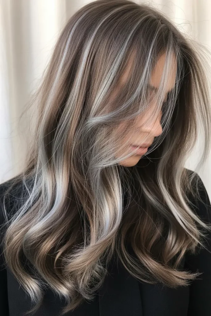 Silver Highlights with Soft Waves