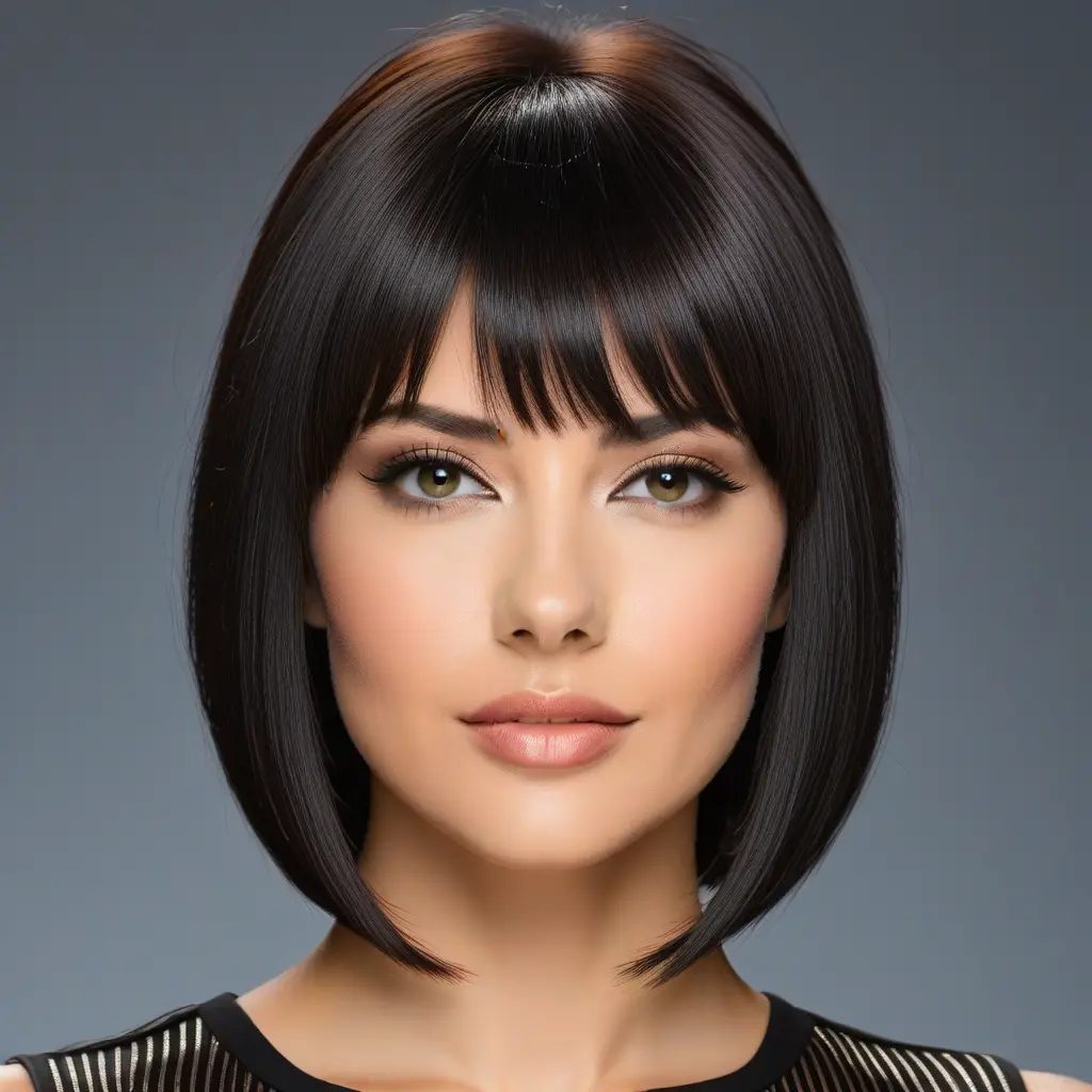 Sleek & Straight Bang-Free Wolf Cut