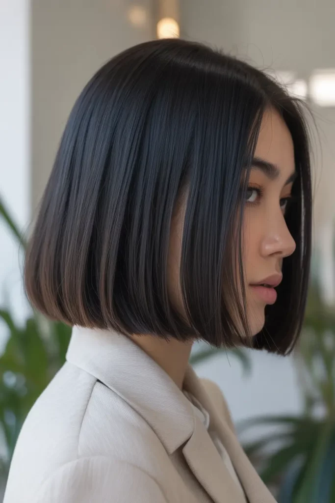 Straight Lob With Blunt Ends