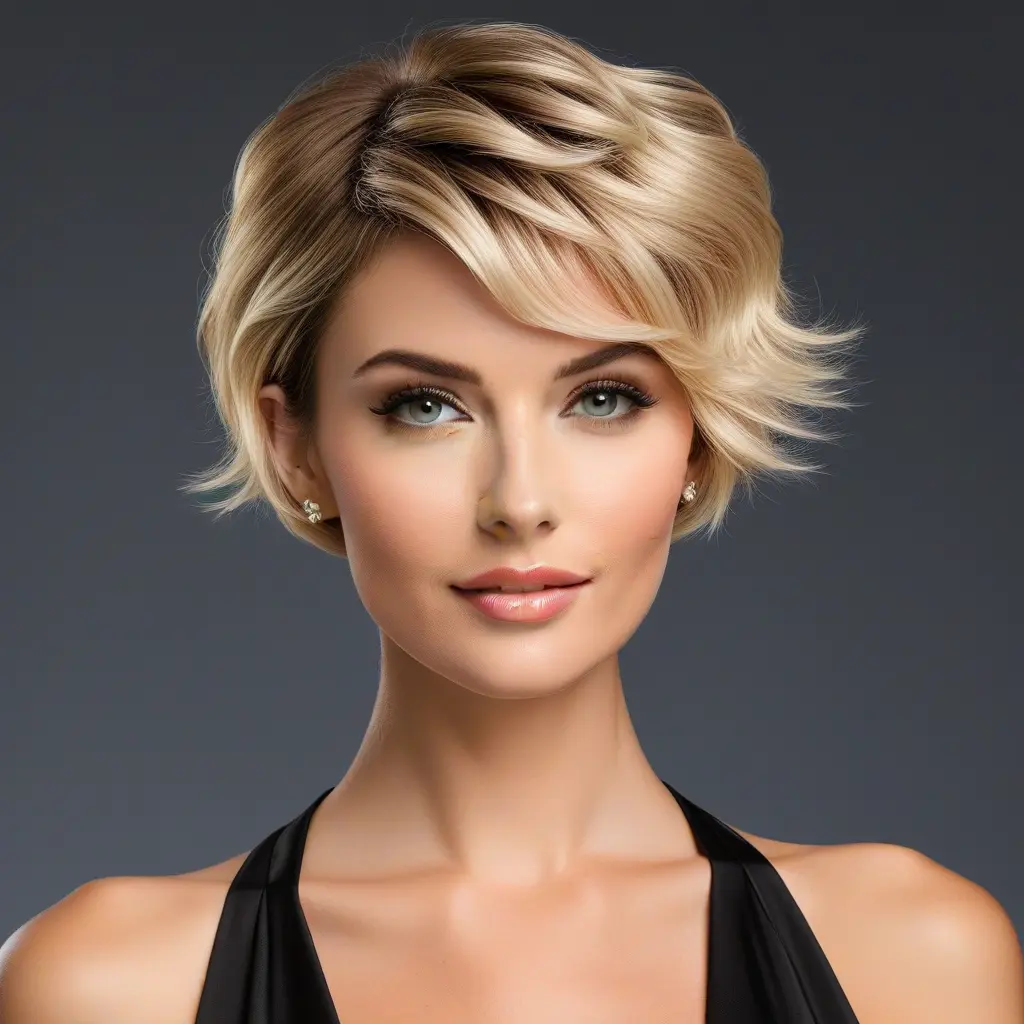 Super Short Crop With Soft Waves