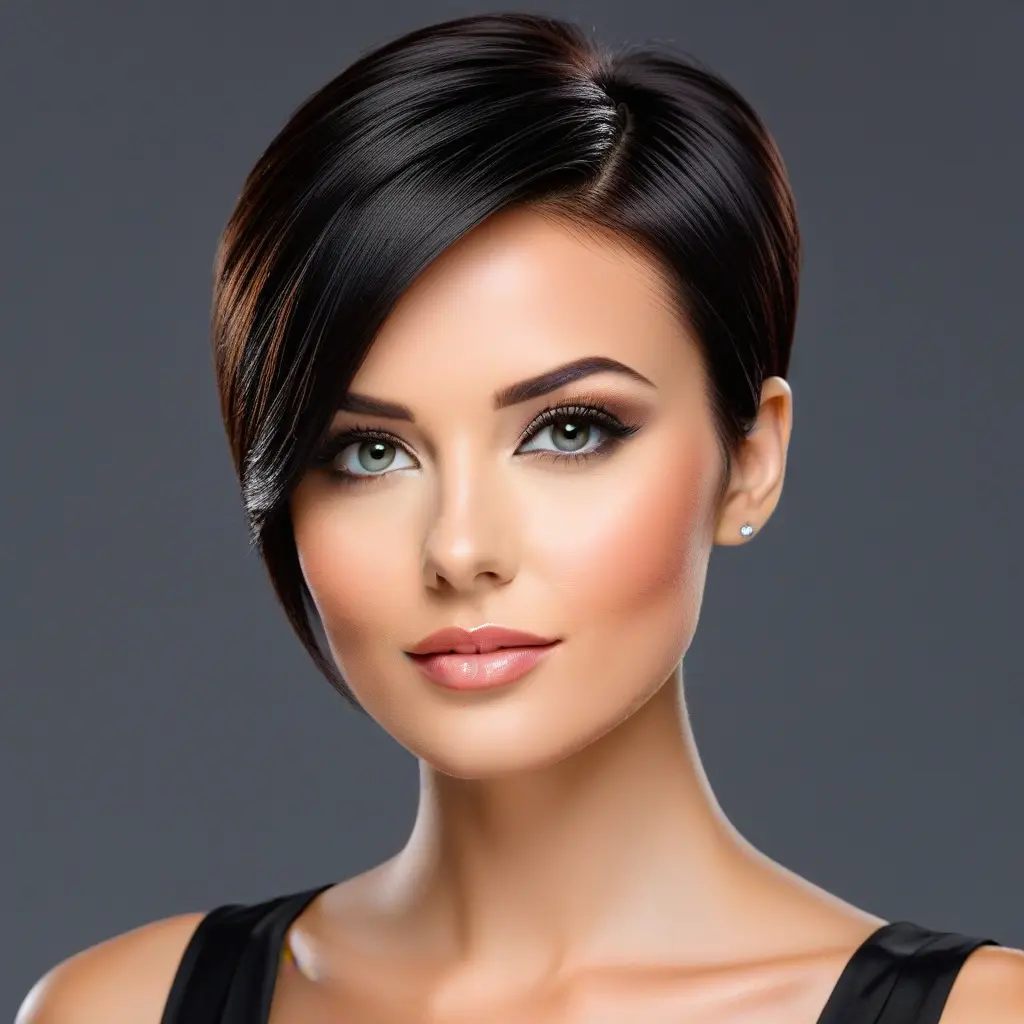 Tapered Crop With Side Part