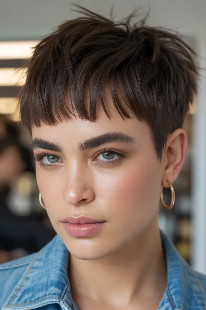 Textured Micro Bangs