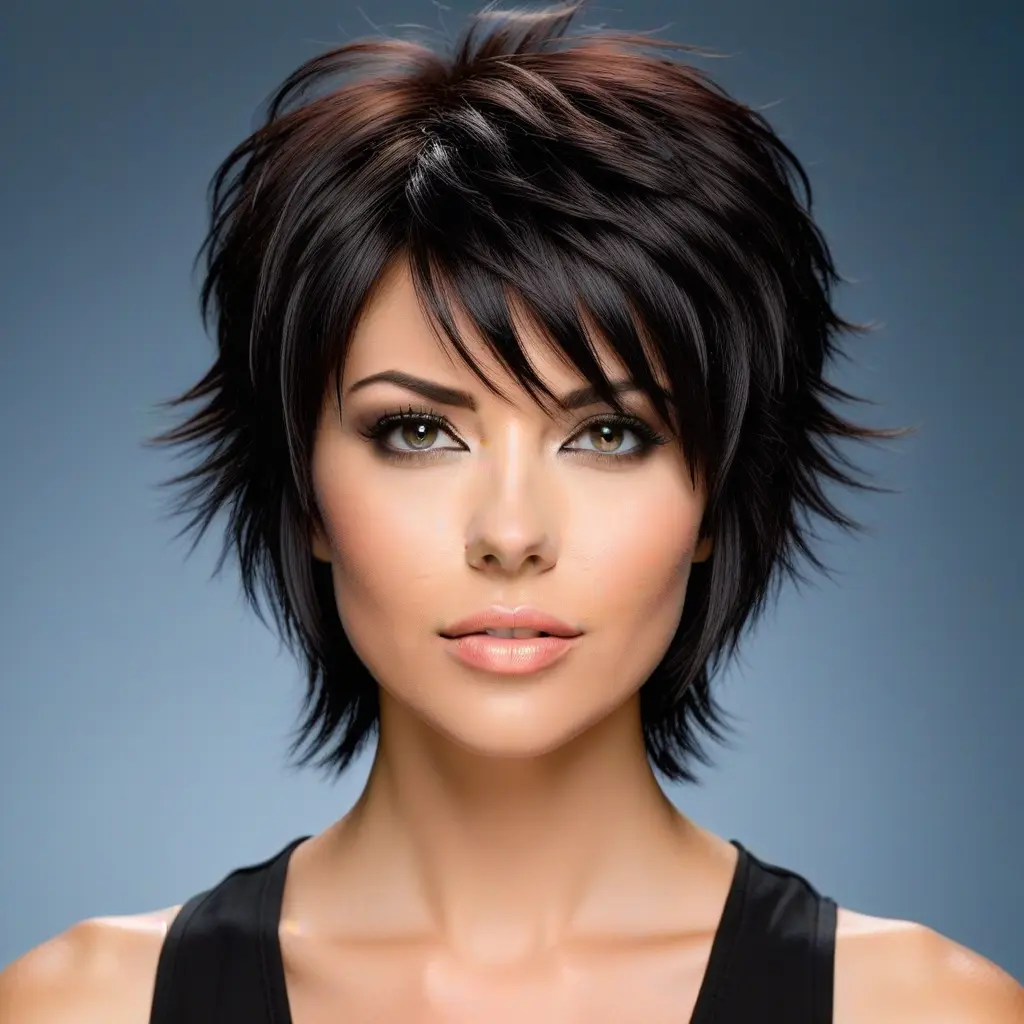 Ultra-Choppy Wolf Cut No Bangs