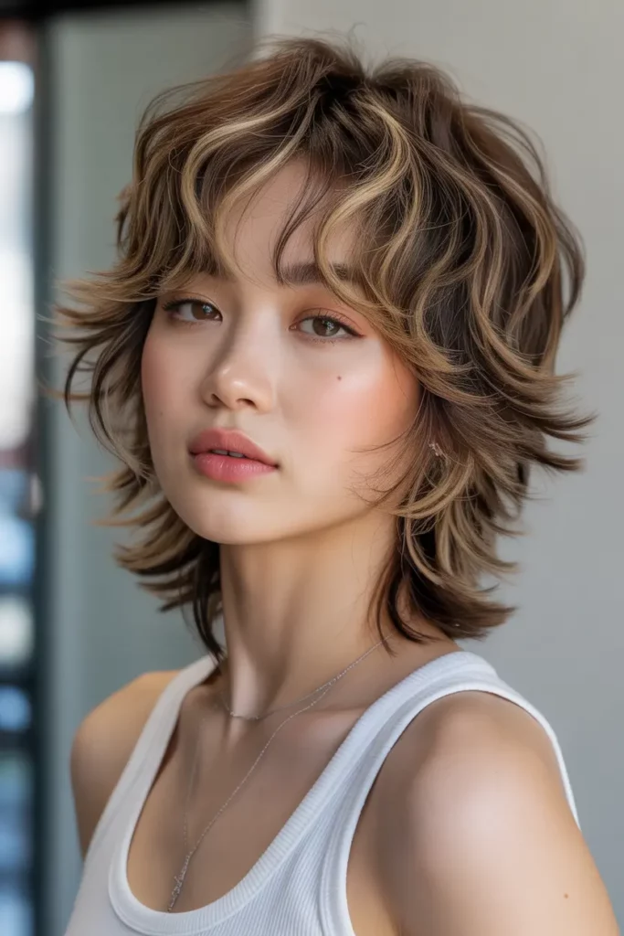 Wispy Wolf Cut With Airy Bangs