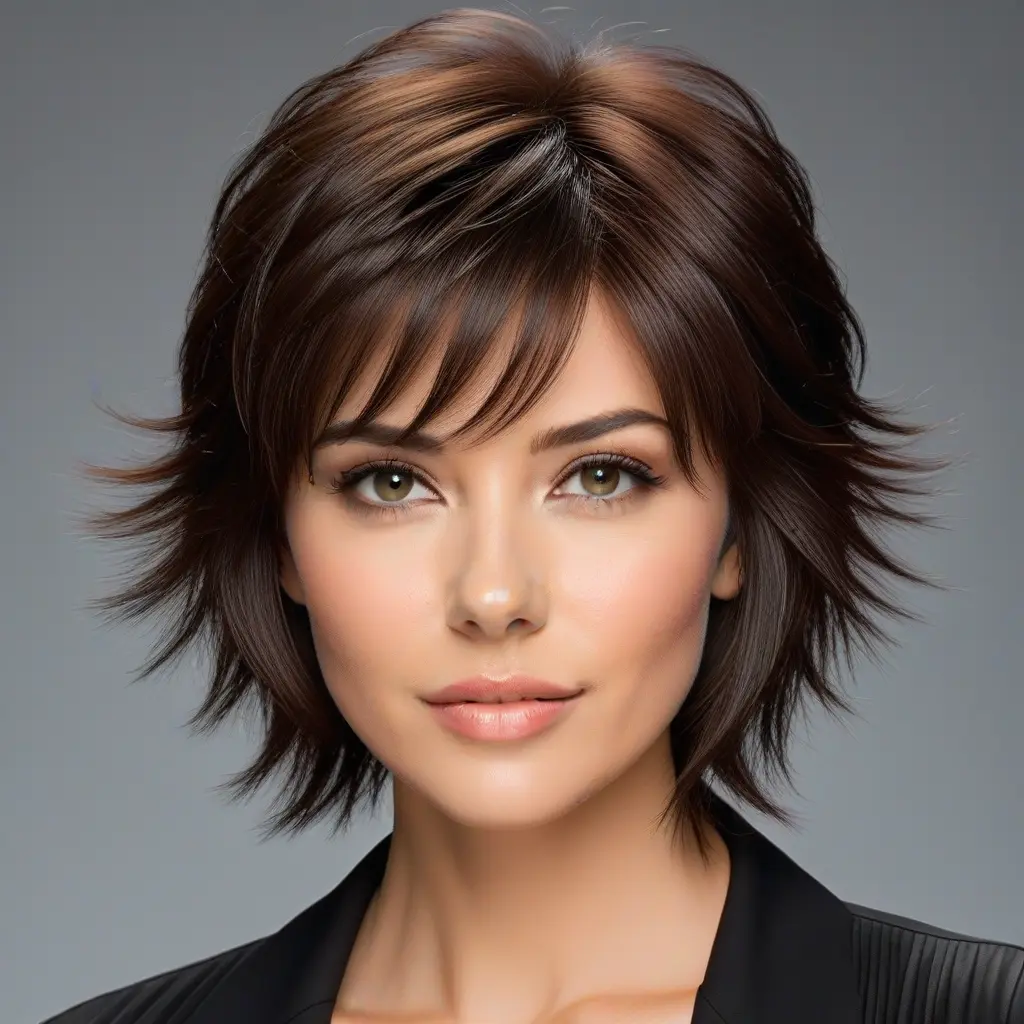 Wispy Wolf Cut Without Fringe