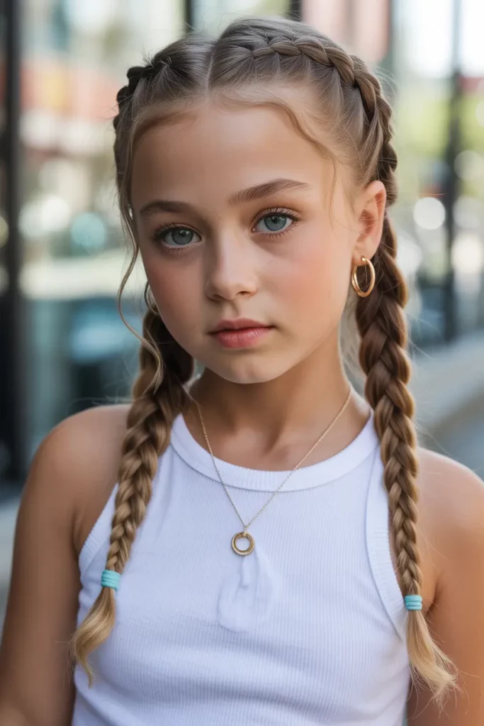 Baby Braids With Pigtails
