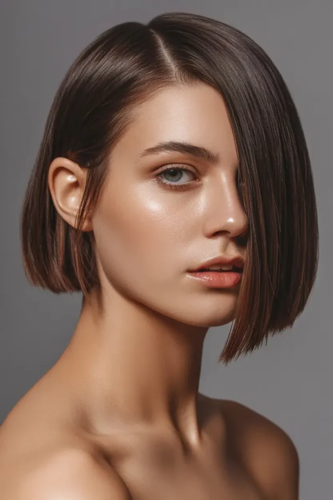Blunt-Cut Undercut Bob