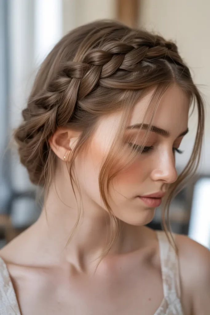 Braided Crown Hairstyles For Greasy Hair