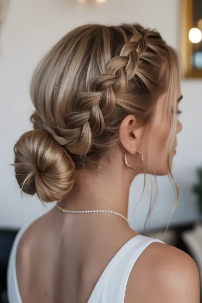 Braided Low Bun