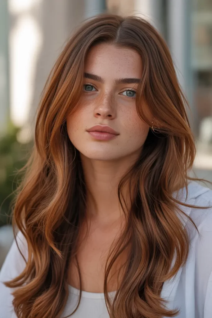 California Brunette with Chestnut Shine