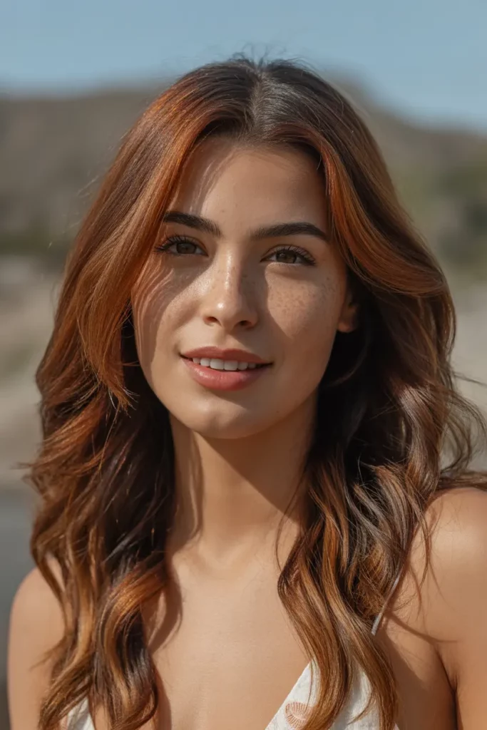 California Brunette with Cinnamon Glow