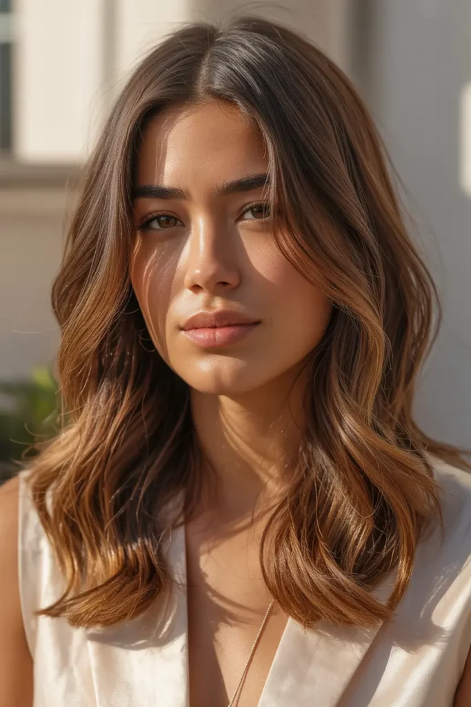 California Brunette with Honey Brown Shine