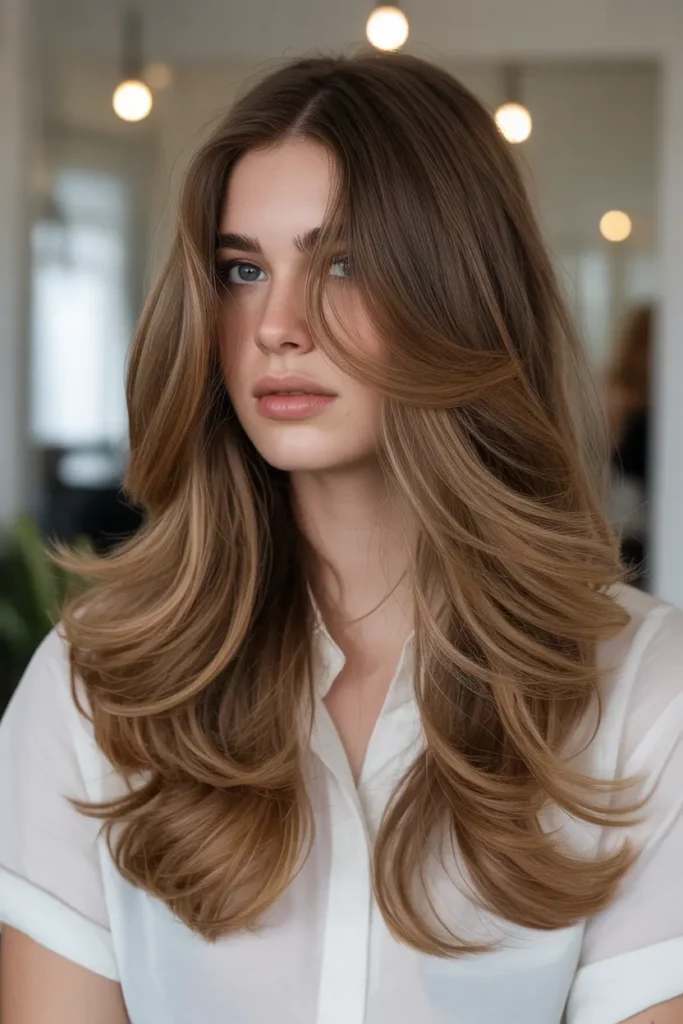 Cascading Layers For Long Hair
