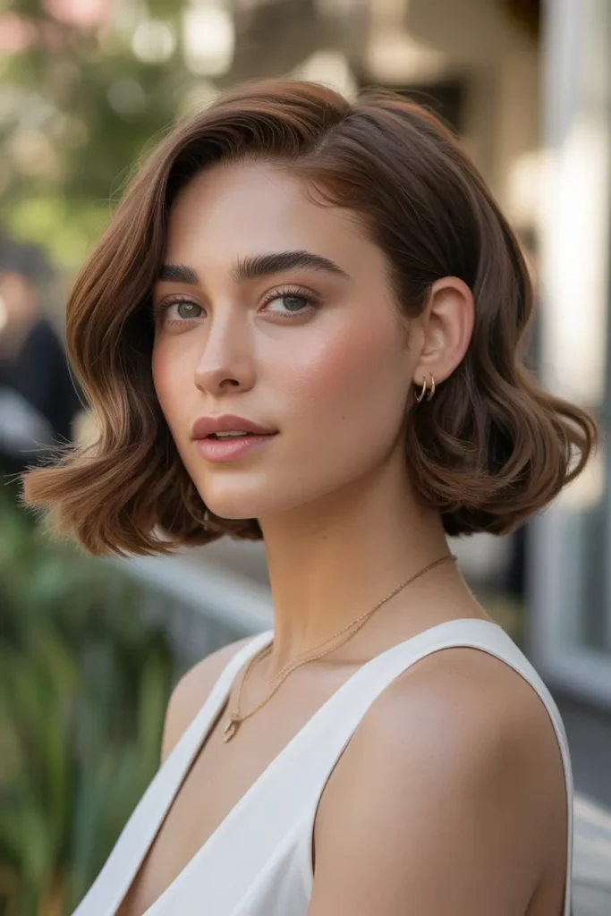 Chin-Length French Bob