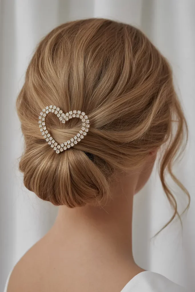 Classic French Twist with a Romantic Touch