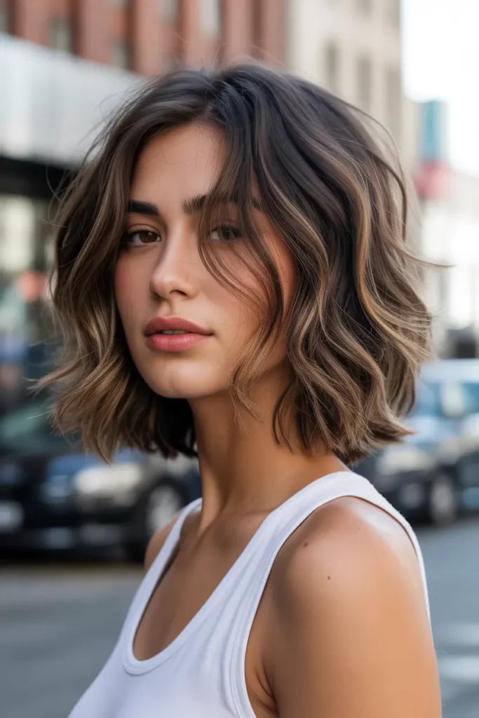 Classic Textured Shaggy Lob