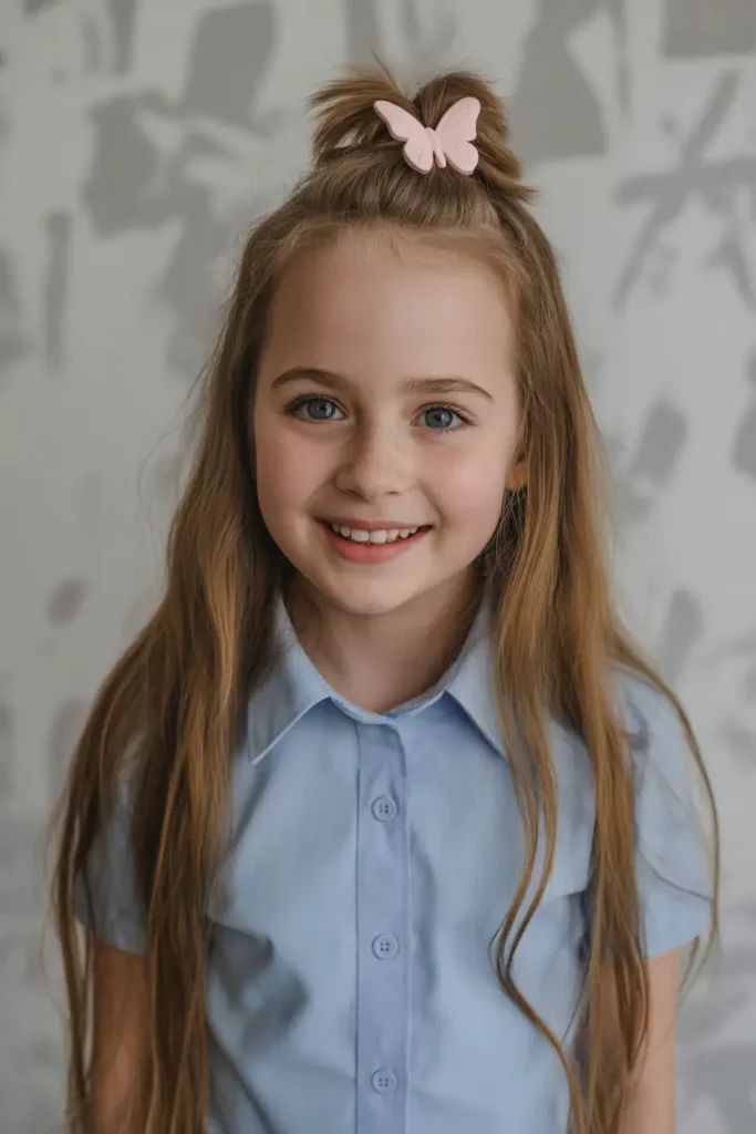 Clipped-Back Half Up