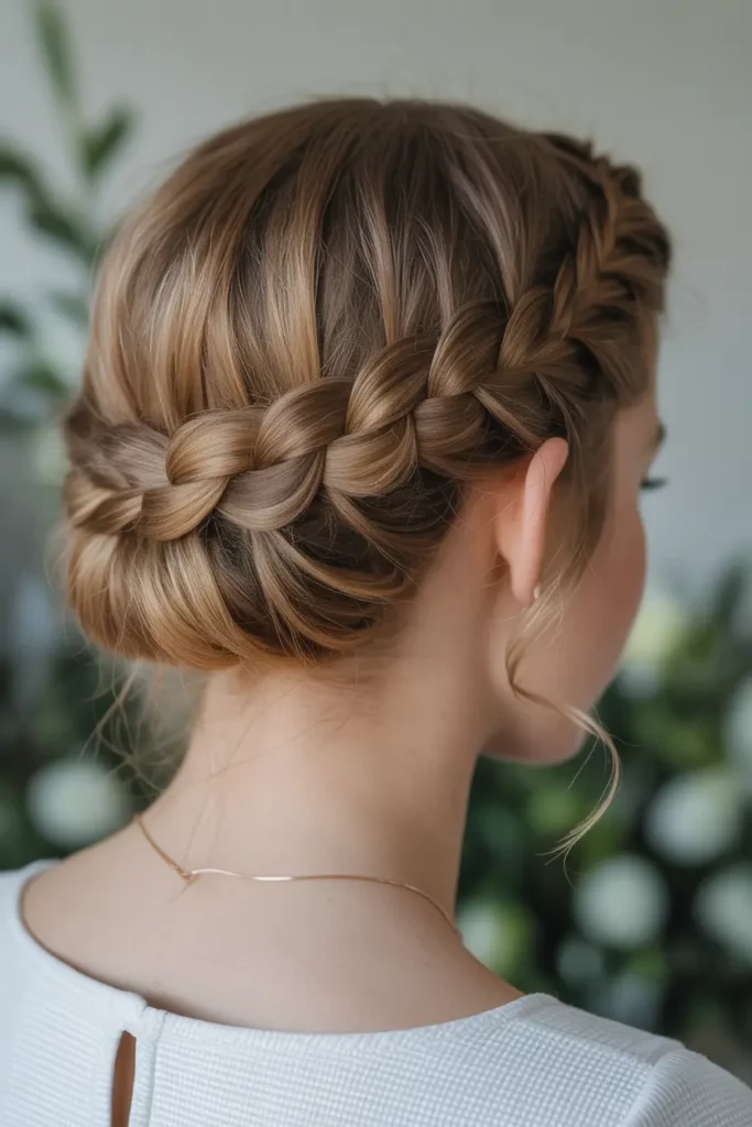 Crown Twist With Baby Braids