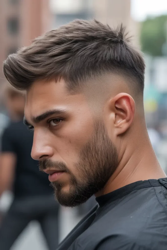 Disconnected Wolf Cut With Fade