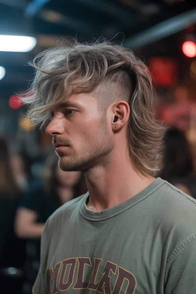 Faded Mullet with Shaggy Layers